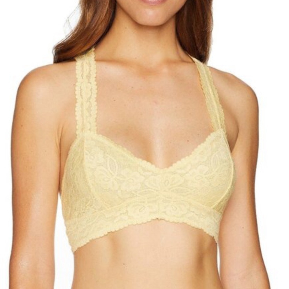Free People Galloon yellow bralette, NWT, medium